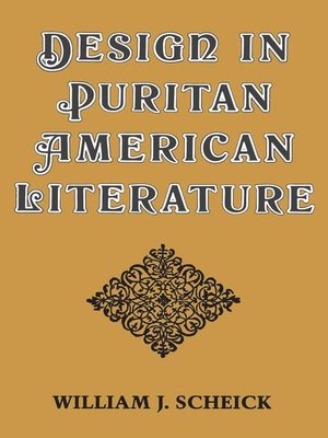 cover image of Design in Puritan American Literature